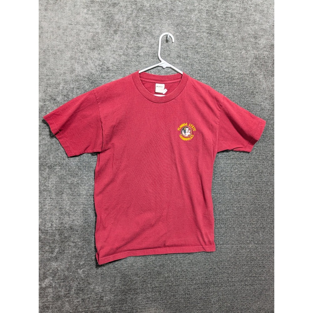 Vintage Murina Florida State Seminoles T-Shirt L Red FSU Embroidered Made in USA